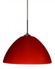  J-420131-LED-BR - Besa Tessa LED Pendant For Multiport Canopy Red Matte Bronze 1x9W LED