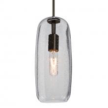  J-PINOT13CL-BR - Besa, Pinot 13 Cord Pendant for Mulitport Canopy, Clear Bubble, Bronze FInish 1x60W I