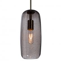  J-PINOT13SM-BR - Besa, Pinot 13 Cord Pendant for Mulitport Canopy, Smoke Bubble, Bronze FInish 1x60W I