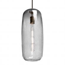  J-PINOT18CL-BR - Besa, Pinot 18 Cord Pendant for Mulitport Canopy, Clear Bubble, Bronze FInish 1x60W I