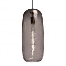  J-PINOT18SM-BK - Besa, Pinot 18 Cord Pendant for Mulitport Canopy, Smoke Bubble, Black FInish 1x60W In