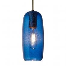  J-PINOT9BL-BR - Besa, Pinot 9 Cord Pendant for Mulitport Canopy, Blue Bubble, Bronze FInish 1x60W Inc