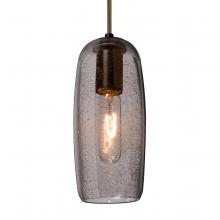  J-PINOT9SM-EDIL-BR - Besa, Pinot 9 Cord Pendant for Mulitport Canopy, Smoke Bubble, Bronze FInish 1x40W LE