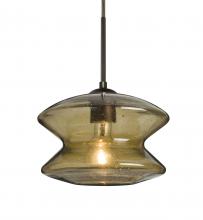  J-ZENLT-BR - Besa, Zen Cord Pendant For Multiport Canopy, Latte Bubble, Bronze Finish, 1x60W Mediu