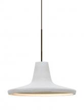  RXP-MODUSWH-LED-BR - Besa Modus Cord Pendant, White, Bronze Finish, 1x9W LED