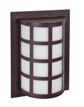  SCALA13-WA-BR - Besa Outdoor Scala 13 Bronze White Acrylic 1x60W A19