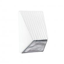 Besa Lighting SPA-LED-WH - Besa Spa Sconce, White/Clear Glass, 1x7W LED Filament
