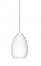  X-171307-LED-SN - Besa Pendant For Mulitport Canopy Pera 6 Satin Nickel Opal Matte 1x5W LED