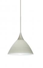  X-1743KR-SN - Besa Pendant For Multiport Canopy Domi Satin Nickel Chalk 1x50W Halogen