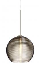  X-461502-LED-SN - Besa Pendant For Multiport Canopy Kristall 6 Satin Nickel Smoke 1x5W LED