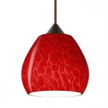 Besa Lighting X-5605RC-LED-BR - Besa, Tay Tay Cord Pendant for Multiport Canopy, Red Cloud, Bronze Finish, 1x5W LED