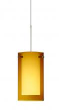 Besa Lighting X-G44007-SN - Besa Pendant For Multiport Canopy Pahu 4 Satin Nickel Transparent Armagnac/Opal 1x35W