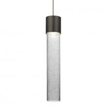 Besa Lighting X-WAND12CL-LED-BR - Besa Wanda 12 Pendant For Multiport Canopy, Clear Bubble, Bronze Finish, 1x3W LED