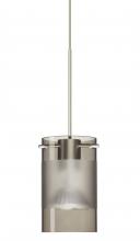  XP-6524ES-LED-SN - Besa Pendant Scope Satin Nickel Smoke/Frost 1x5W LED