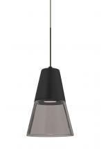  XP-TIMO6BS-LED-BR - Besa, Timo 6 Cord Pendant,Smoke/Black, Bronze Finish, 1x9W LED