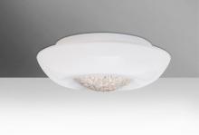  GLEEM16CLC - Besa, Gleem 16 Ceiling, Opal Glossy/Clear, 3x60W Medium Base