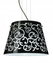  1KV-4340BD-BR - Besa Pendant Amelia 15 Bronze Black Damask 3x100W A19