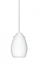 Besa Lighting 1XC-171307-SN - Besa Pendant Pera 6 Satin Nickel Opal Matte 1x50W Halogen