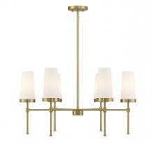  1-2802-6-322 - Haynes 6-Light Chandelier in Warm Brass