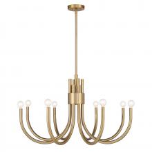  1-6680-8-127 - Sorrento 8-Light Chandelier in Noble Brass