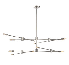  1-7001-12-109 - Lyrique 12-Light Chandelier in Polished Nickel