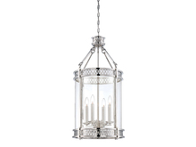 Savoy House 3-7172-4-109 - Polished Nickel Foyer Hall Pendant