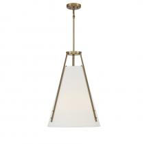  7-2521-4-322 - Newport 4-Light Pendant in Warm Brass