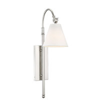  9-1201-1-109 - Rutland 1-Light Adjustable Wall Sconce in Polished Nickel