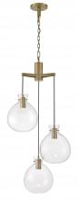  4743-AN-CL - Selina Tiered Globe LED Chandelier