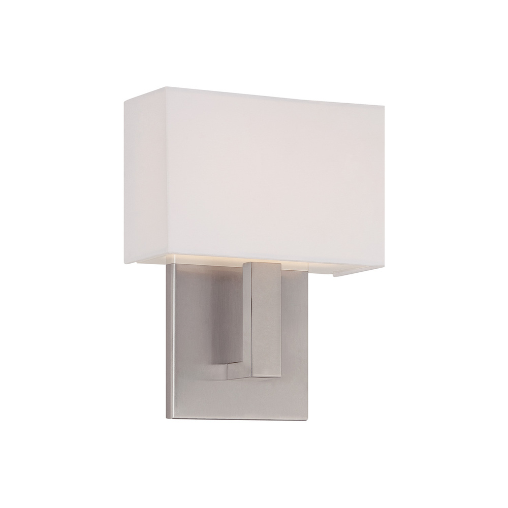 Manhattan 7in LED Wall Sconce 2700K in Brushed Nickel 110 Lumens