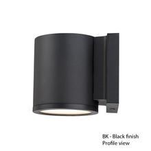  WS-W2605-BK - TUBE Outdoor Wall Sconce Light