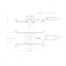 WAC US R2BSD-FCS-HZWT - Ocular 2.0 5CCT Square Downlight Trim and Remodel Housing with New Construction Frame-In Kit and D