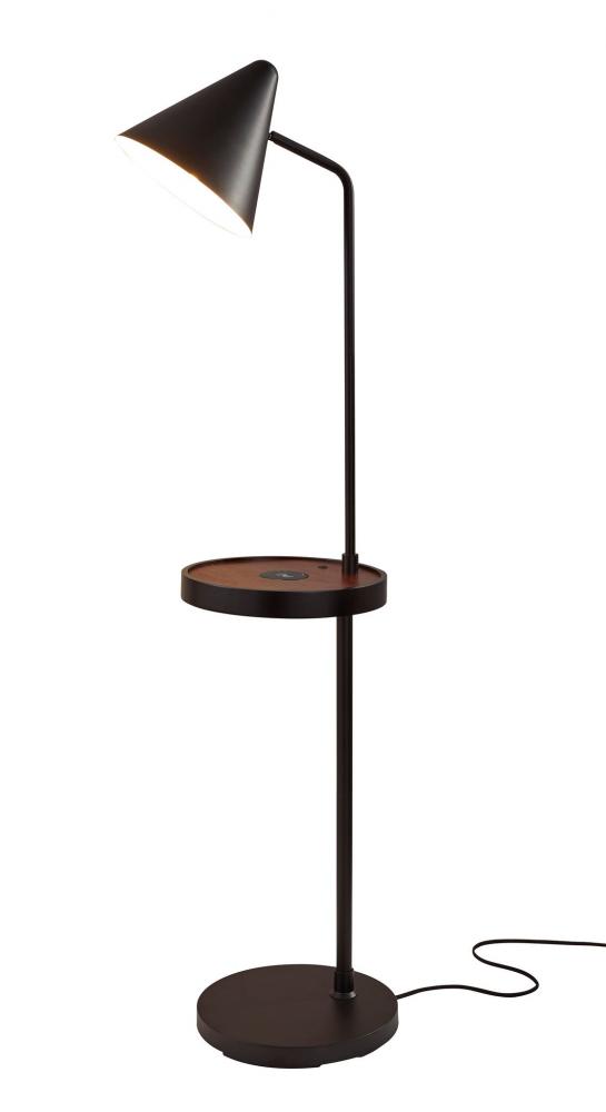 Oliver Wireless Charging Task Shelf Floor Lamp