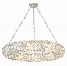  528P-SA - Palla 8 Light Antique Silver Chandelier