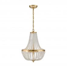  603-GA - Rylee 3 Light Antique Gold Mini Chandelier