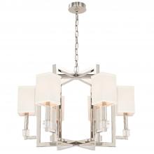  8886-PN - Dixon 6 Light Polished Nickel Chandelier