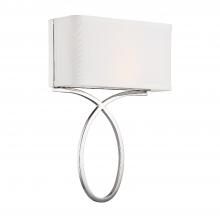 Crystorama BRK-A3702-PN - Brinkley 2 Light Polished Nickel Sconce