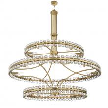  CLO-8000-AG - Clover 24 Light Aged Brass Chandelier