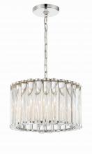  ELL-B3004-PN - Libby Langdon Elliot 4 Light Polished Nickel Mini Chandelier