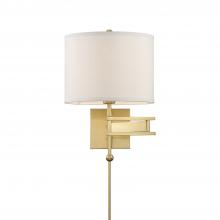  MAR-A8031-AG - Marshall 1 Light Aged Brass Swing Arm Sconce