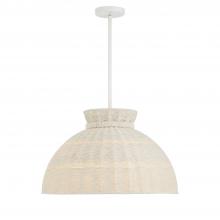  RES-10524-MT - Reese 4 Light Matte White Pendant