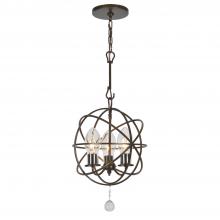  SOL-9325-EB - Solaris 3 Light English Bronze Sphere Outdoor Pendant