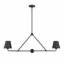  XAV-B9302-MK - Xavier 2 Light Matte Black Chandelier