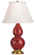  1687 - Oxblood Small Double Gourd Accent Lamp