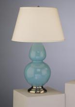  1741X - Egg Blue Double Gourd Table Lamp