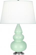  258X - Celadon Small Triple Gourd Accent Lamp