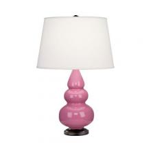  268X - Schiaparelli Pink Small Triple Gourd Accent Lamp
