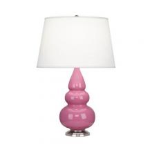  288X - Schiaparelli Pink Small Triple Gourd Accent Lamp
