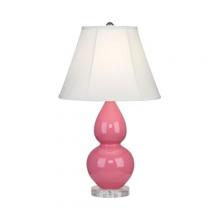  A619 - Schiaparelli Pink Small Double Gourd Accent Lamp