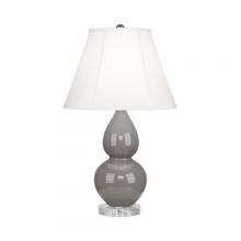  A770 - Smokey Taupe Small Double Gourd Accent Lamp